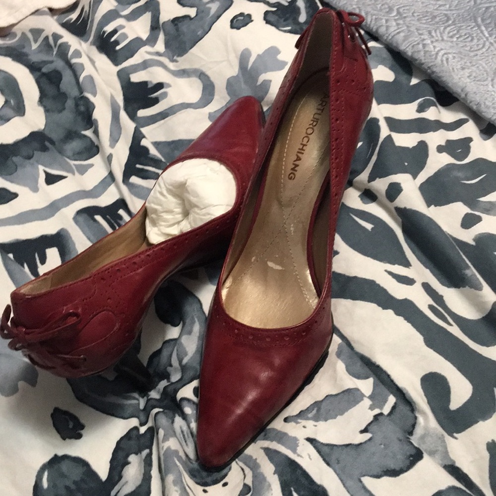 Arturo Chiang shoes- cranberry red 7.5